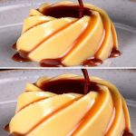 Pastel casero de mandarina esponjoso y dorado, relleno con una suave crema cítrica, decorado con rodajas de mandarina y espolvoreado con azúcar glas.